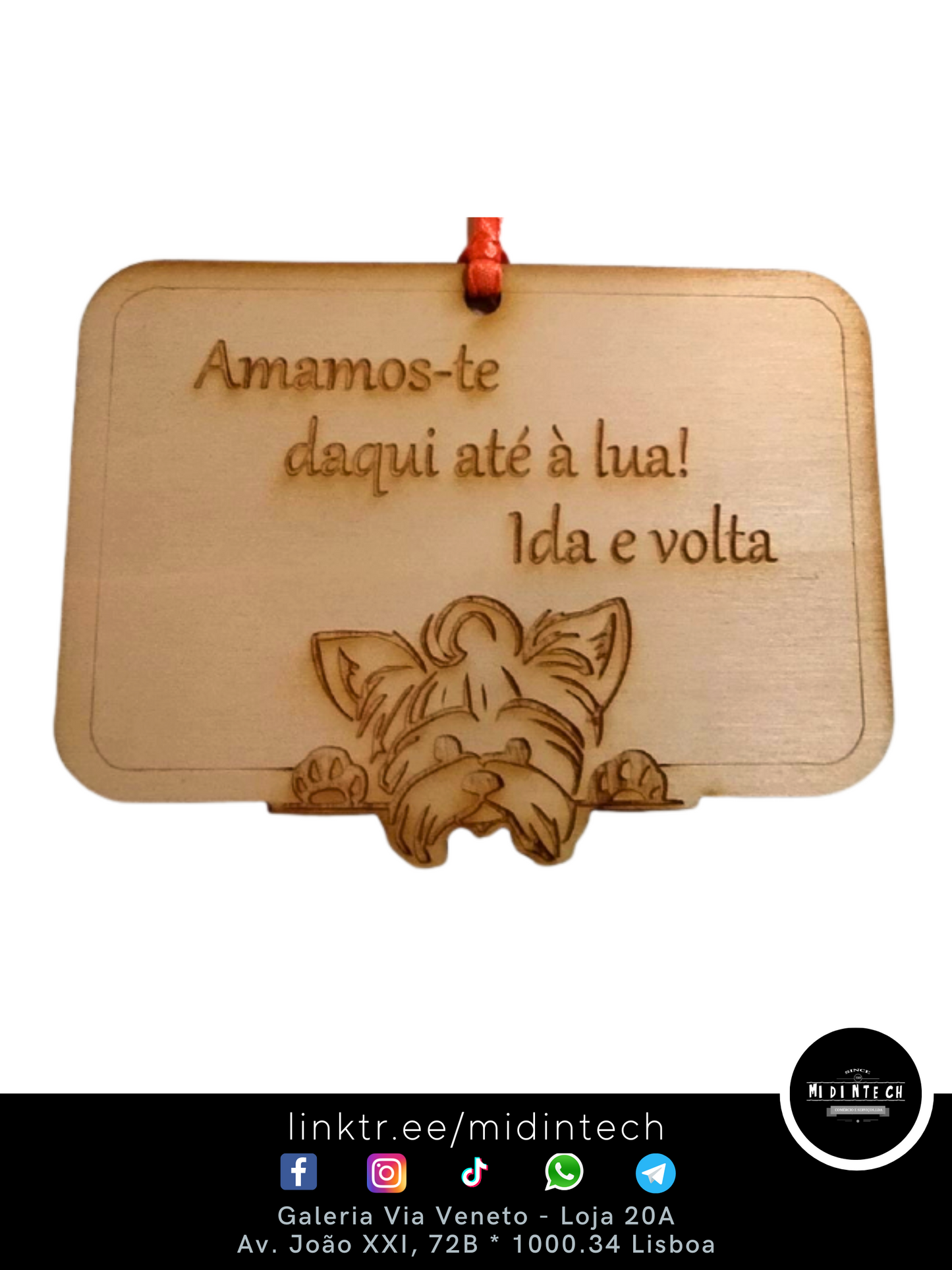 Placa Fita Cão "Amor-1"