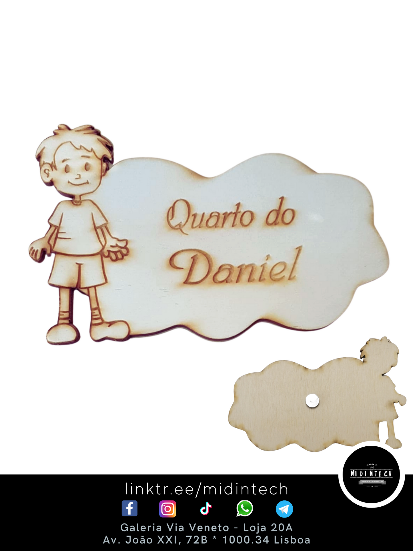 Placa Quarto Menino