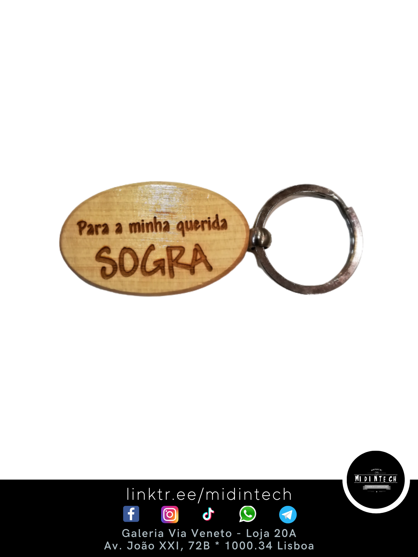 602 | Porta-Chaves Oval em Pinho #sogra-1