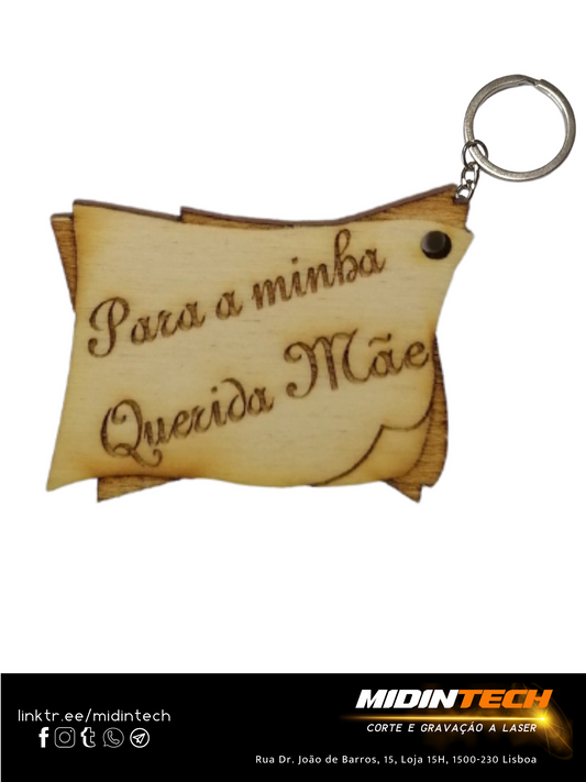 6030 F13 | Porta-Chave Placa Florista #Mãe