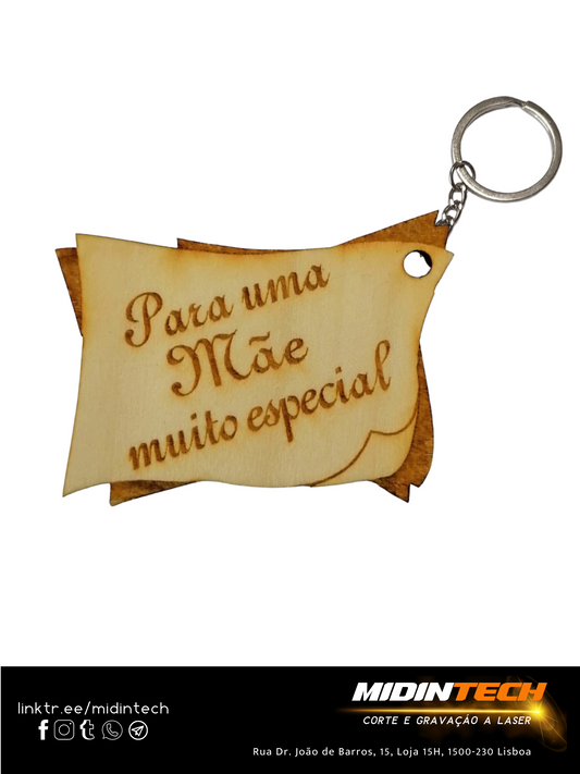 6030 F22 | Porta-Chaves Placa Florista #Mãe