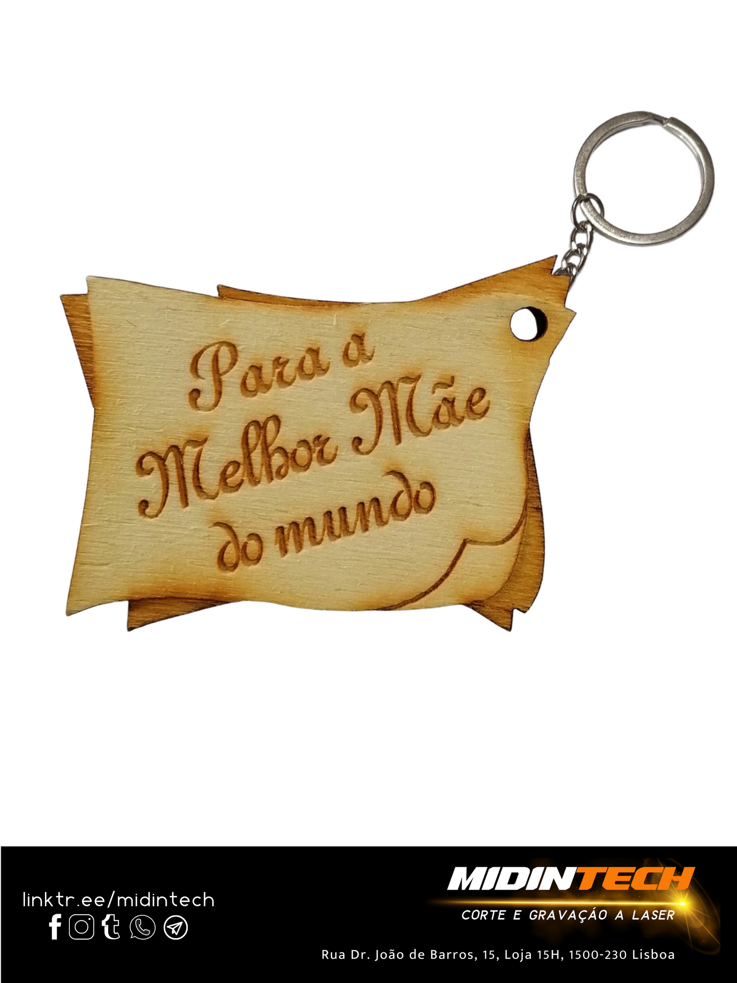 6030 F29 | Porta-Chave Placa Florista #Mãe