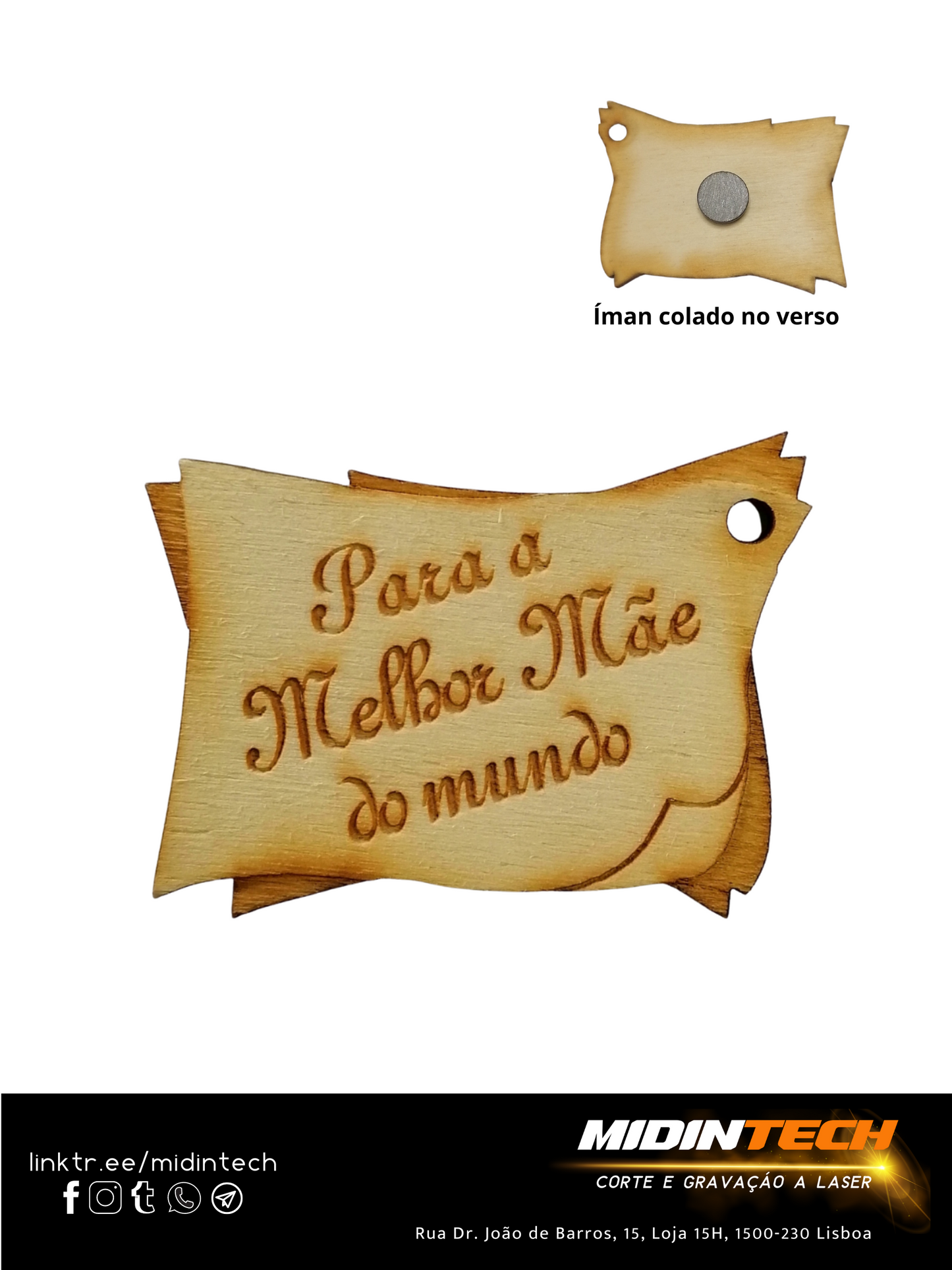 7001 F29 | Íman Placa Florista #Mãe